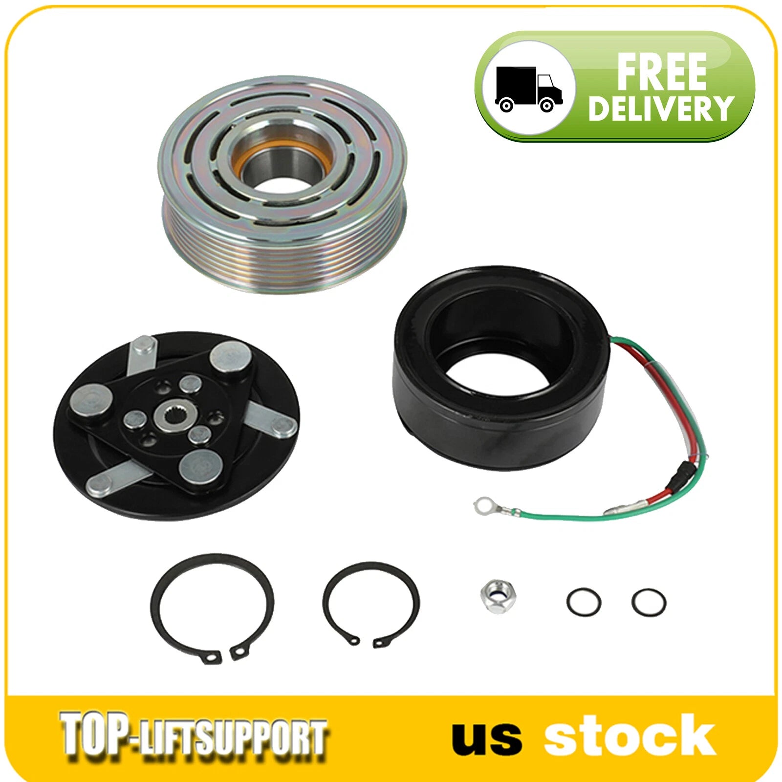 A/C Compressor Clutch Assembly Kit for Acura TSX (2009–2014)