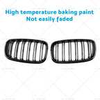 2pc Front Grill Grille Gloss Black for BMW X5 E70 X6 E71 (2007–2013)