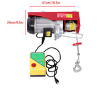 Electric Hoist for Crane (2200lbs, Wireless Remote, 110V)