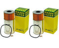 Set of 2 Engine Oil Filters Mann PF 1055/1 X for Mercedes W123 W126