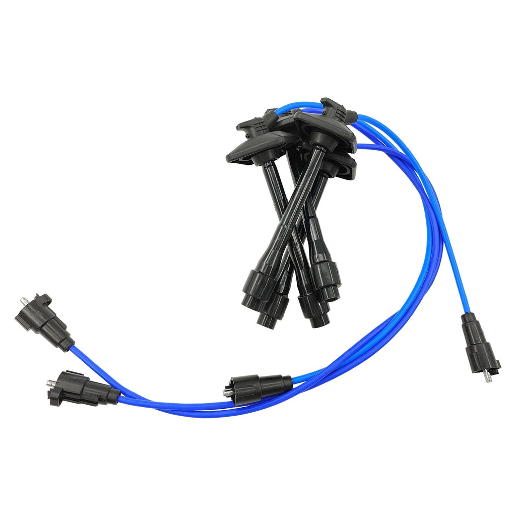 Set of 4 Ignition Wires + Iridium Spark Plugs for Toyota Camry Solara Rav4 (1999–2006)