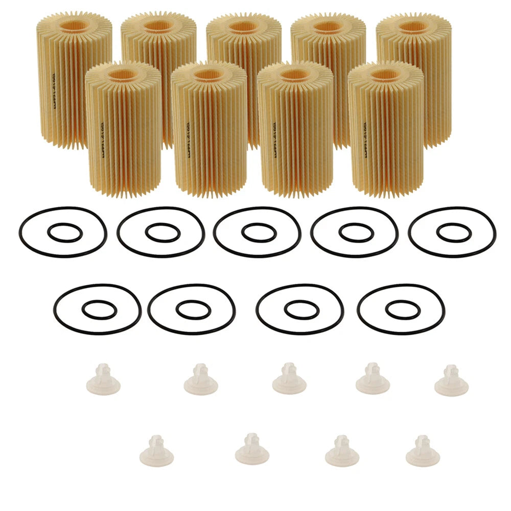 Set of 9 Engine Oil Filters for Toyota Lexus (OEM)