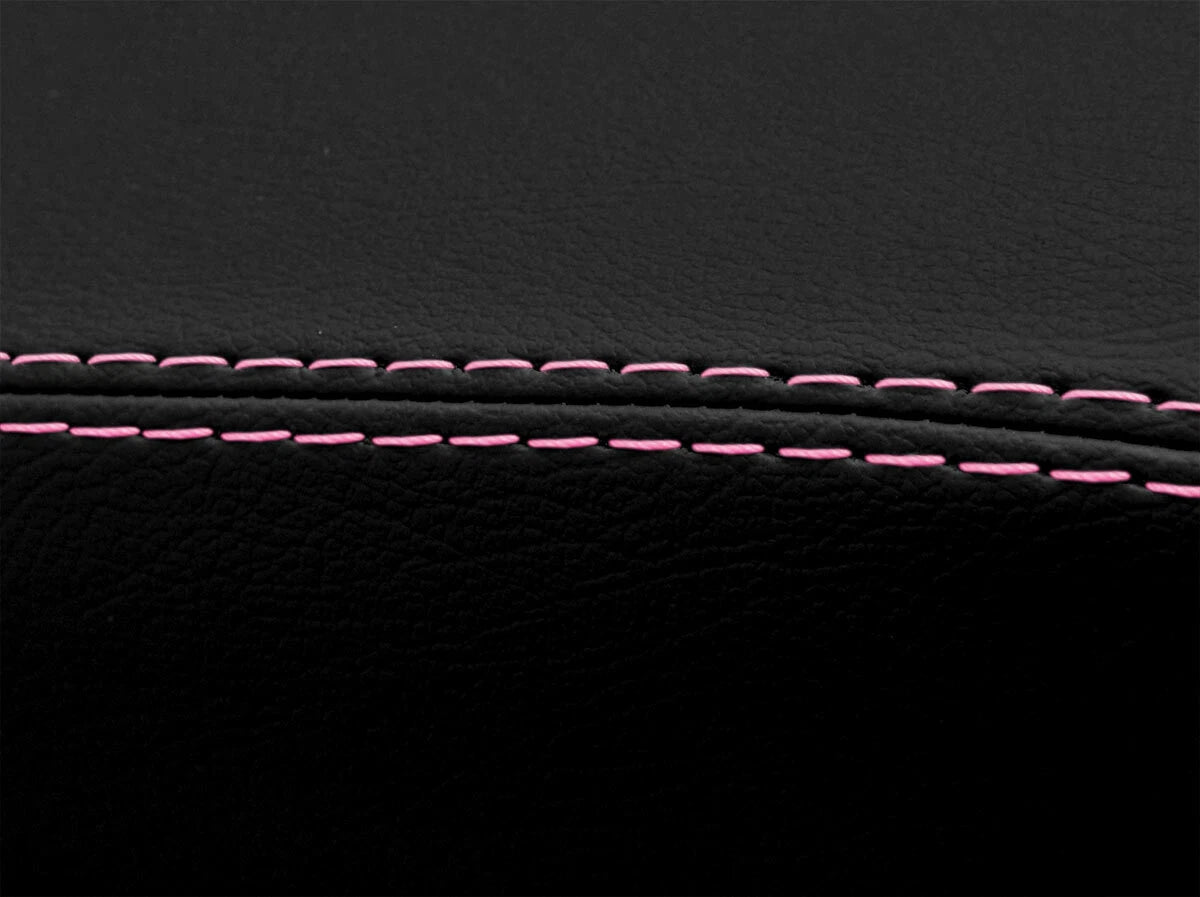 Leather Console Lid Armrest Cover for Toyota Prius (2010–2015) Pink Stitch