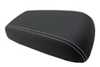 Leather Console Lid Armrest Cover for Ford Escape (2005–2007) White Stitch