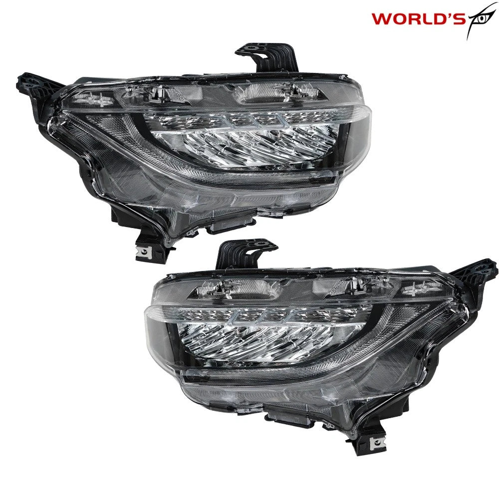 Full LED Headlight Replacement for Honda Civic (2016–2021) Clear Chrome
