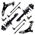 Set of 10 Front Struts Control Arms Sway Bars Tie Rods for Ford Focus (2008)
