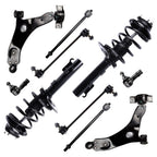 Set of 10 Front Struts Control Arms Sway Bars Tie Rods for Ford Focus (2008)