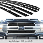 Upper Wide Rivet Billet Grill for Ford F-150 King Ranch/Platinum (2018–2020)