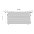 Replacement A/C Condenser w/Receiver Drier For 2003-2006 Toyota Tundra Pickup