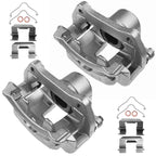 Pair Front Brake Calipers with Brackets for Chevy Equinox Malibu (2018-2024)