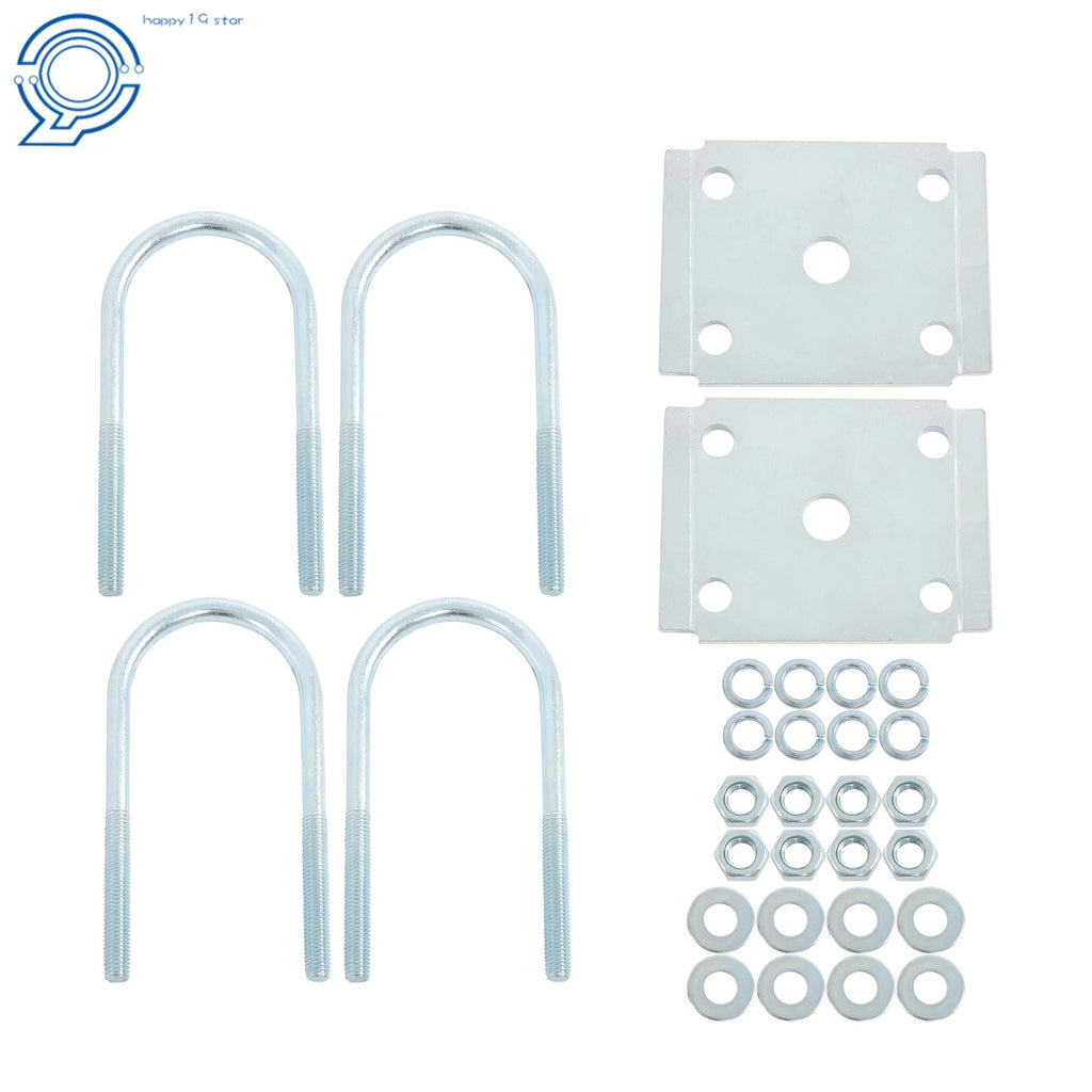 U-Bolt Kit for Trailer Axle (3" x 7-1/2" Diameter)