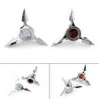 Chrome Spun Blade Front Axle Cap Nut Cover for Harley Softail Touring
