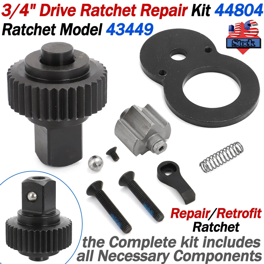 3/4" Drive Ratchet Repair Kit 43449 for Ratchet 44804 (Complete Set of 9)