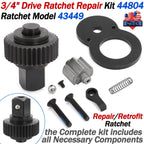 3/4" Drive Ratchet Repair Kit 43449 for Ratchet 44804 (Complete Set of 9)