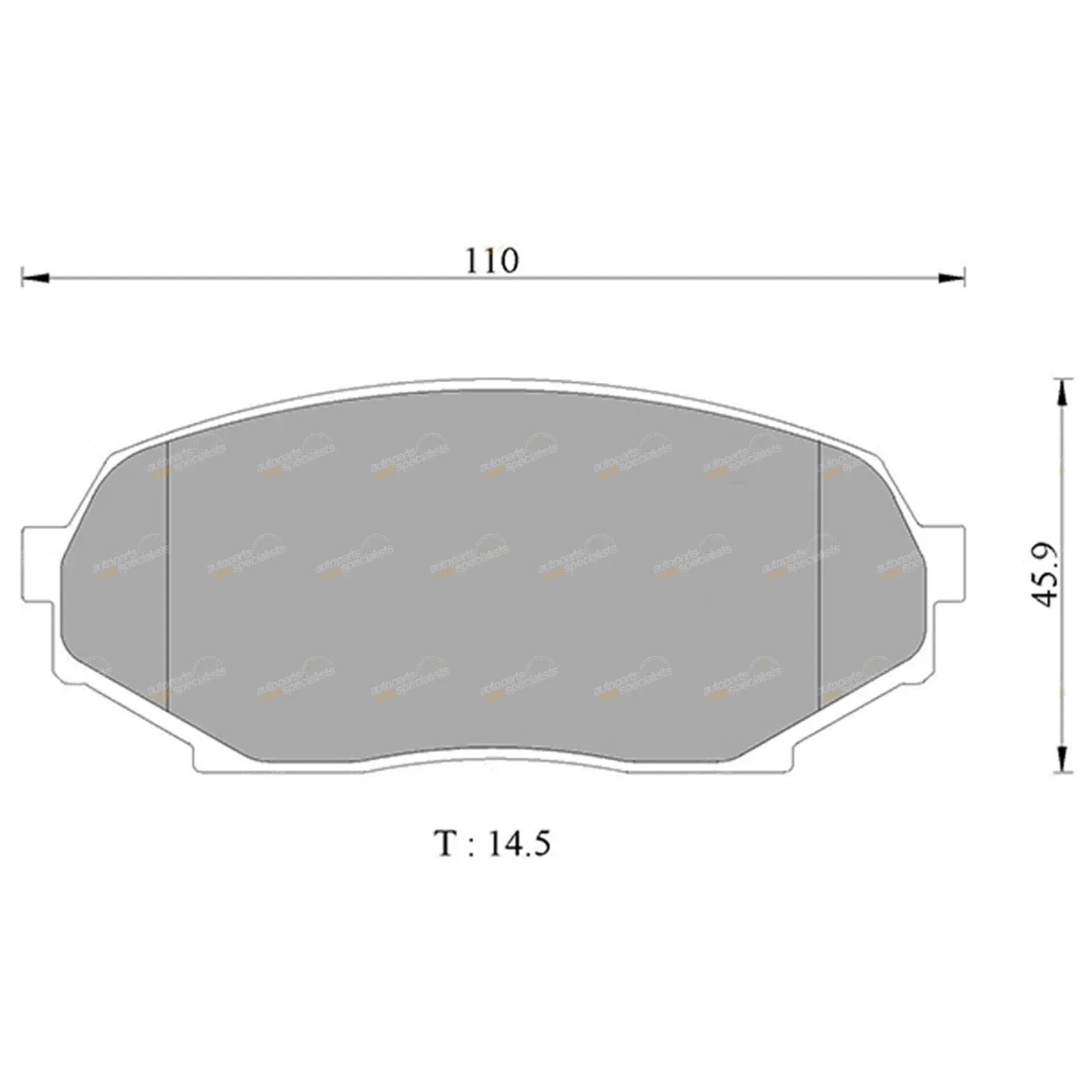 Front Disc Brake Pads Set 1.6L for Mazda MX-5 NA (1990 - 1993)