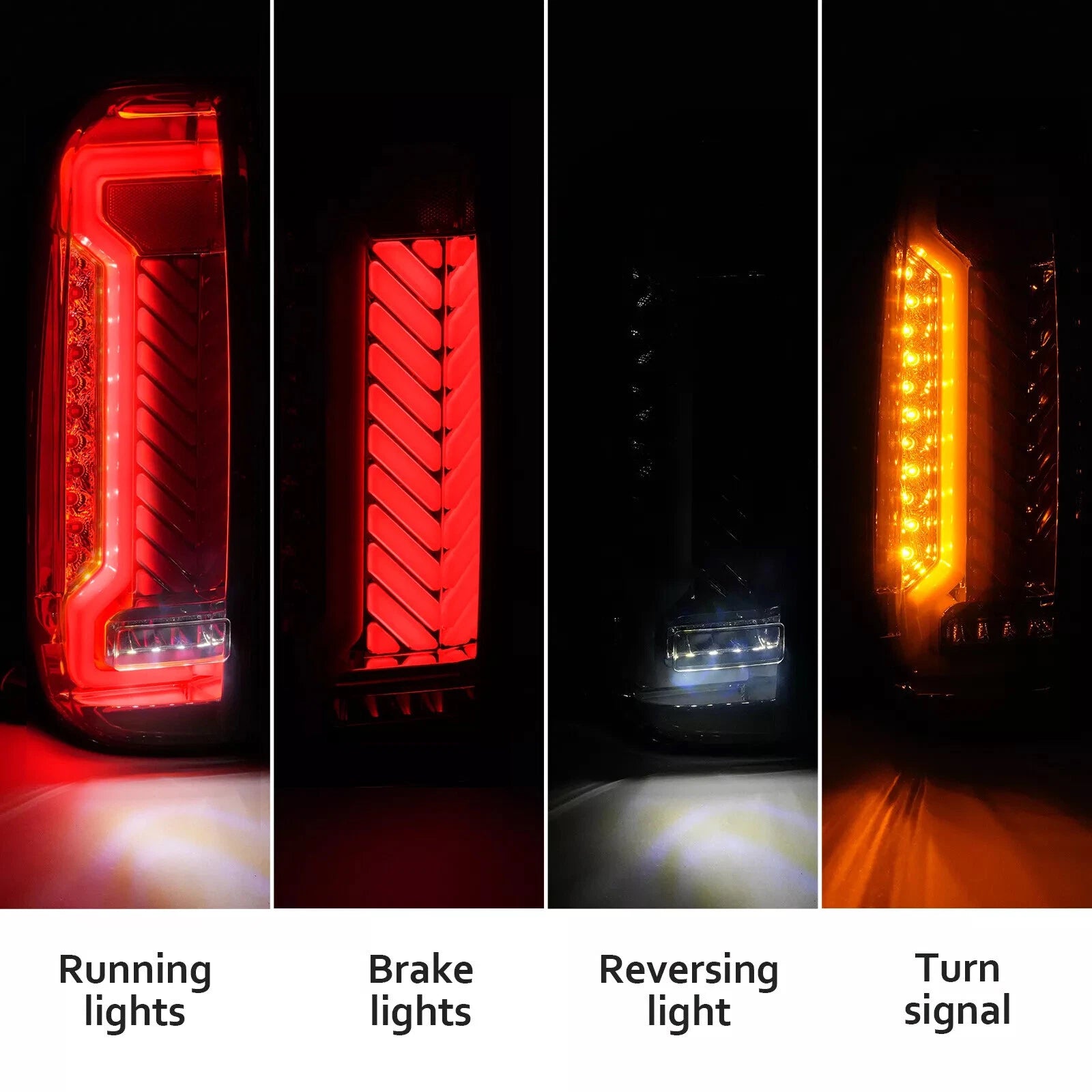 Pair LED Brake Tail Lights for Nissan Terra Navara NP300 (2005-2014)
