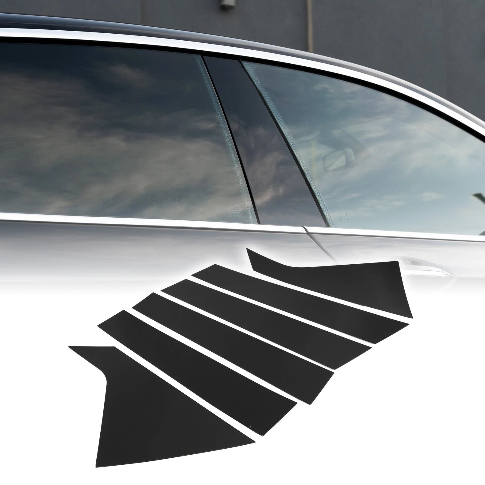 6pcs Window Trim Cover for Chevrolet Impala (2014–2020) Black