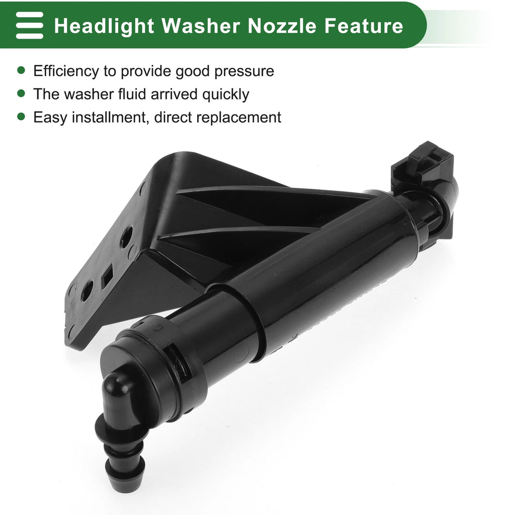 Front Passenger Side Headlight Washer Nozzle for Hyundai Santa Fe (2013–2018) No. 986722W000