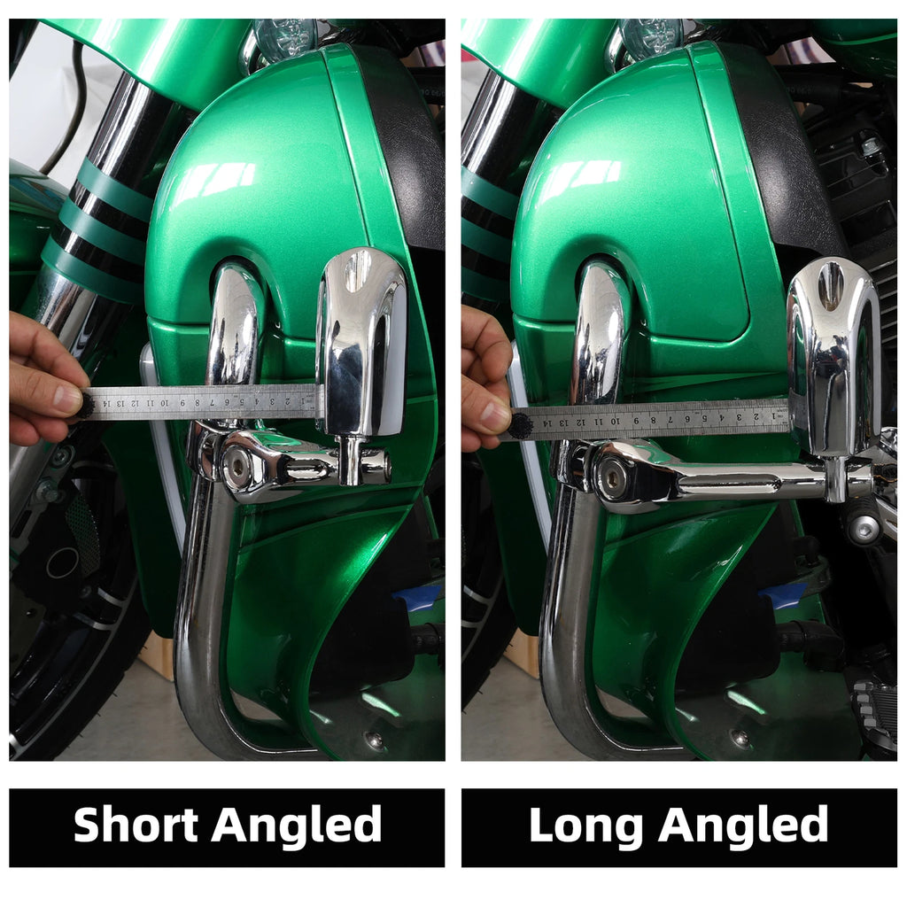 1 1/4" Highway Short Angled Foot Pegs Mount Kit for Harley Davidson