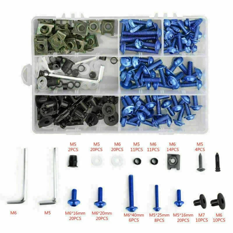 Fairing Bolt Kit for Honda CBR600RR CBR900RR CBR1000RR CBR1100XX (2003–2023)