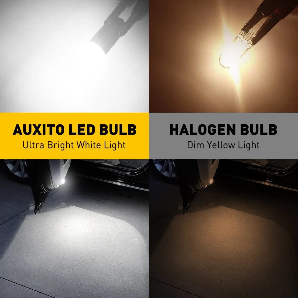 2X T10 Canbus LED Wedge License Plate Light for Various Models (6000K)