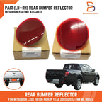 Rear Bumper Reflectors for Mitsubishi L200 Triton (2005-2015)