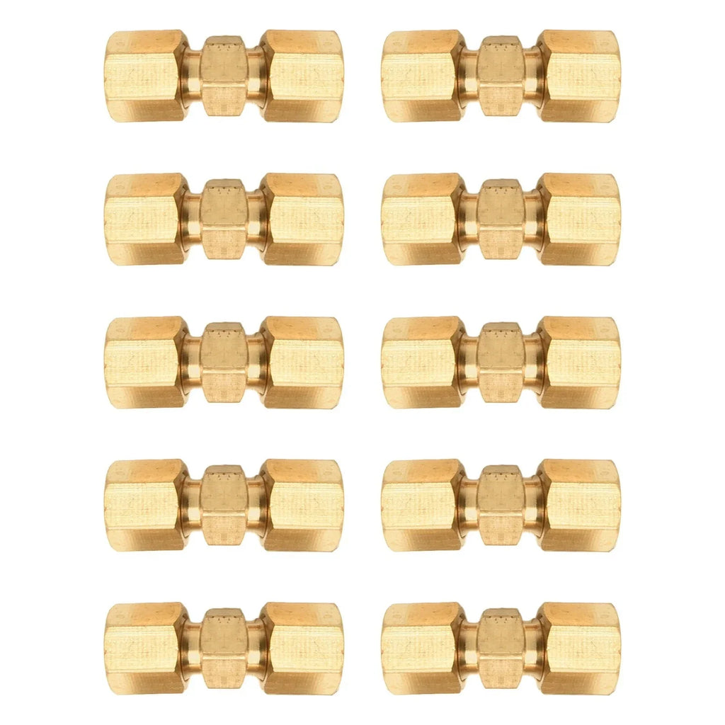 10 x Brake Line Connector Without Flaring 4.75mm 3/16in Double Cutting Ring
