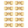 10 x Brake Line Connector Without Flaring 4.75mm 3/16in Double Cutting Ring