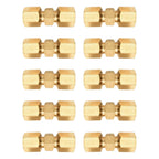 10 x Brake Line Connector Without Flaring 4.75mm 3/16in Double Cutting Ring