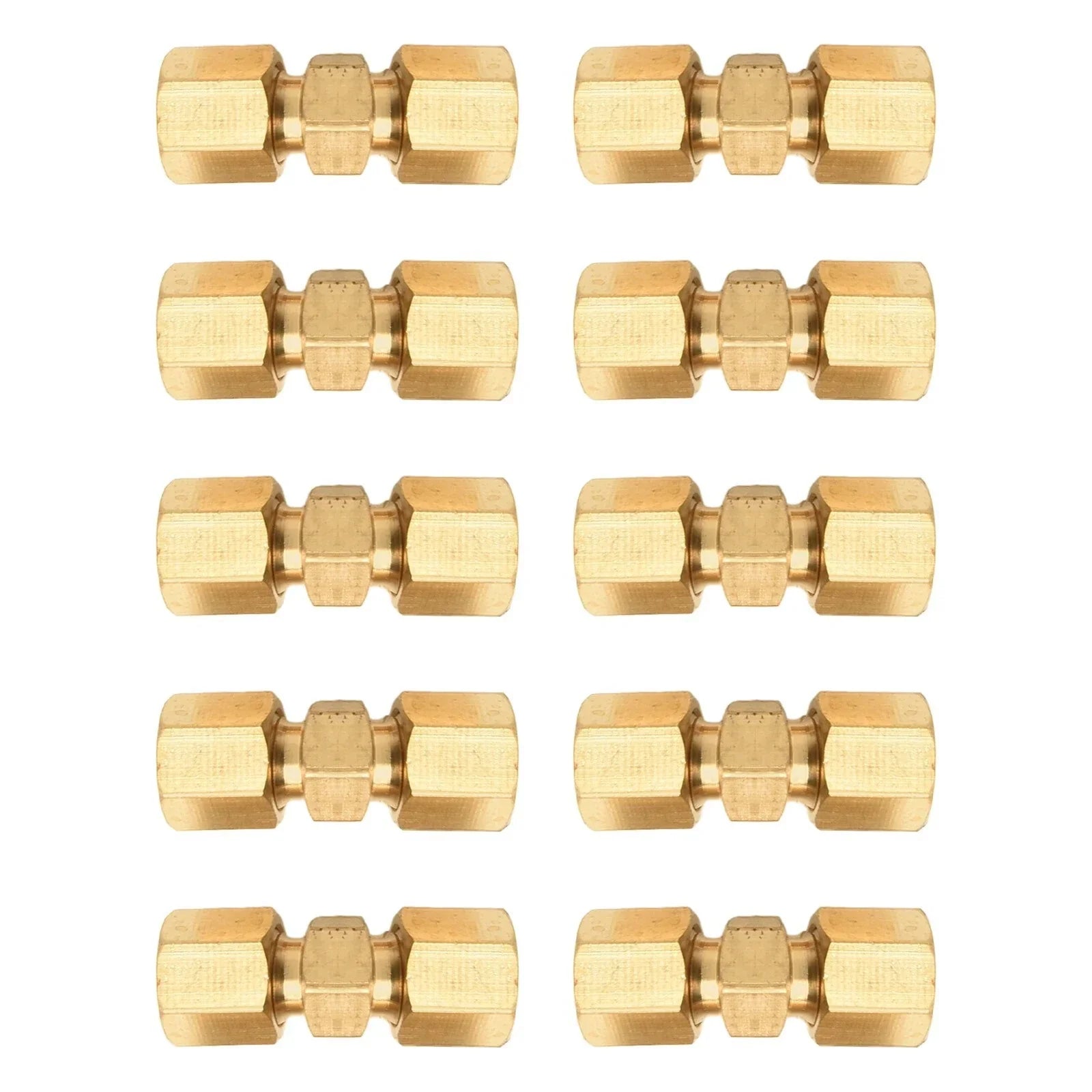 10 x Brake Line Connector Without Flaring 4.75mm 3/16in Double Cutting Ring