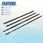 Set of 4 Weatherstrip Window Molding Trim for Honda Civic (2006–2011)