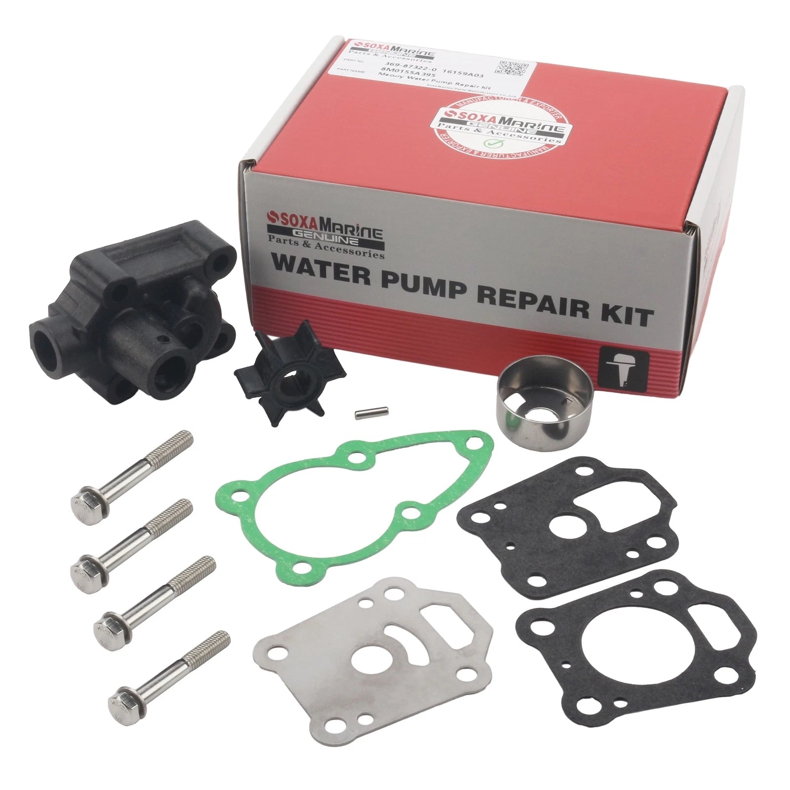 Outboard Water Pump Rebuild Service Kit for Nissan Tohatsu 4-6 HP