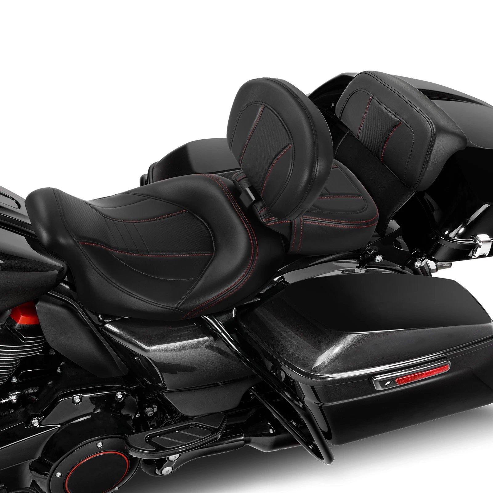 Low-Profile Backrest Seats for Harley Touring Road Glide (2014–2023)