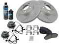 Front Brake Pad, Rotor & Wheel Hub Kit for Mazda B4000 (2003–2009) NZ749RC