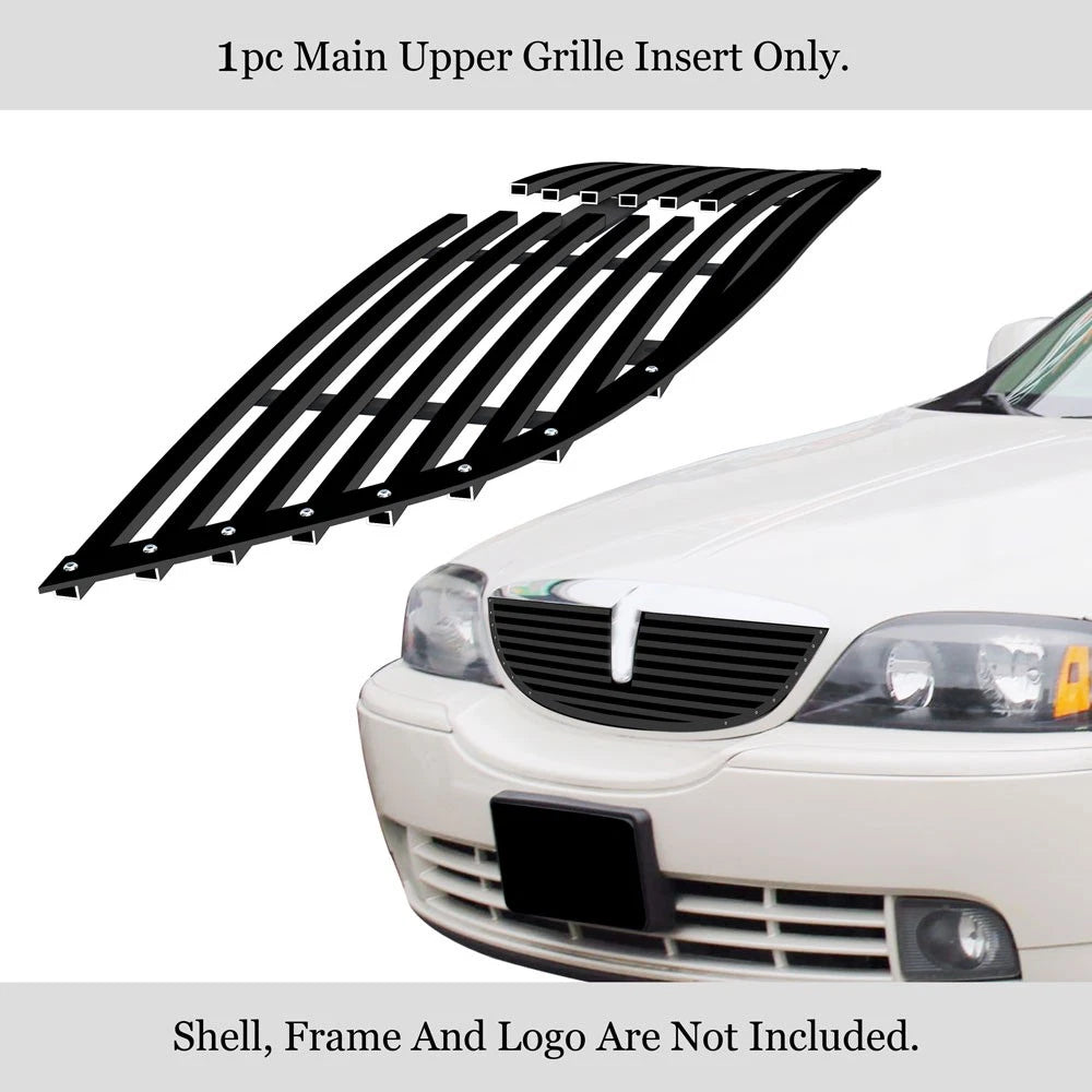 Stainless Steel Black Billet Grille Insert for Lincoln LS (2000-2002)