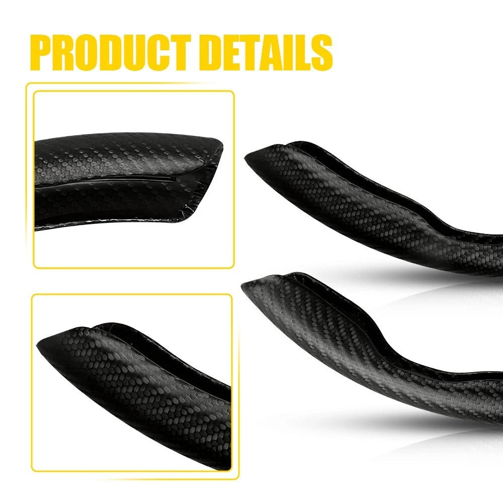 Steering Wheel Cover for Universal Fit (38cm) Carbon Fiber Non-Slip