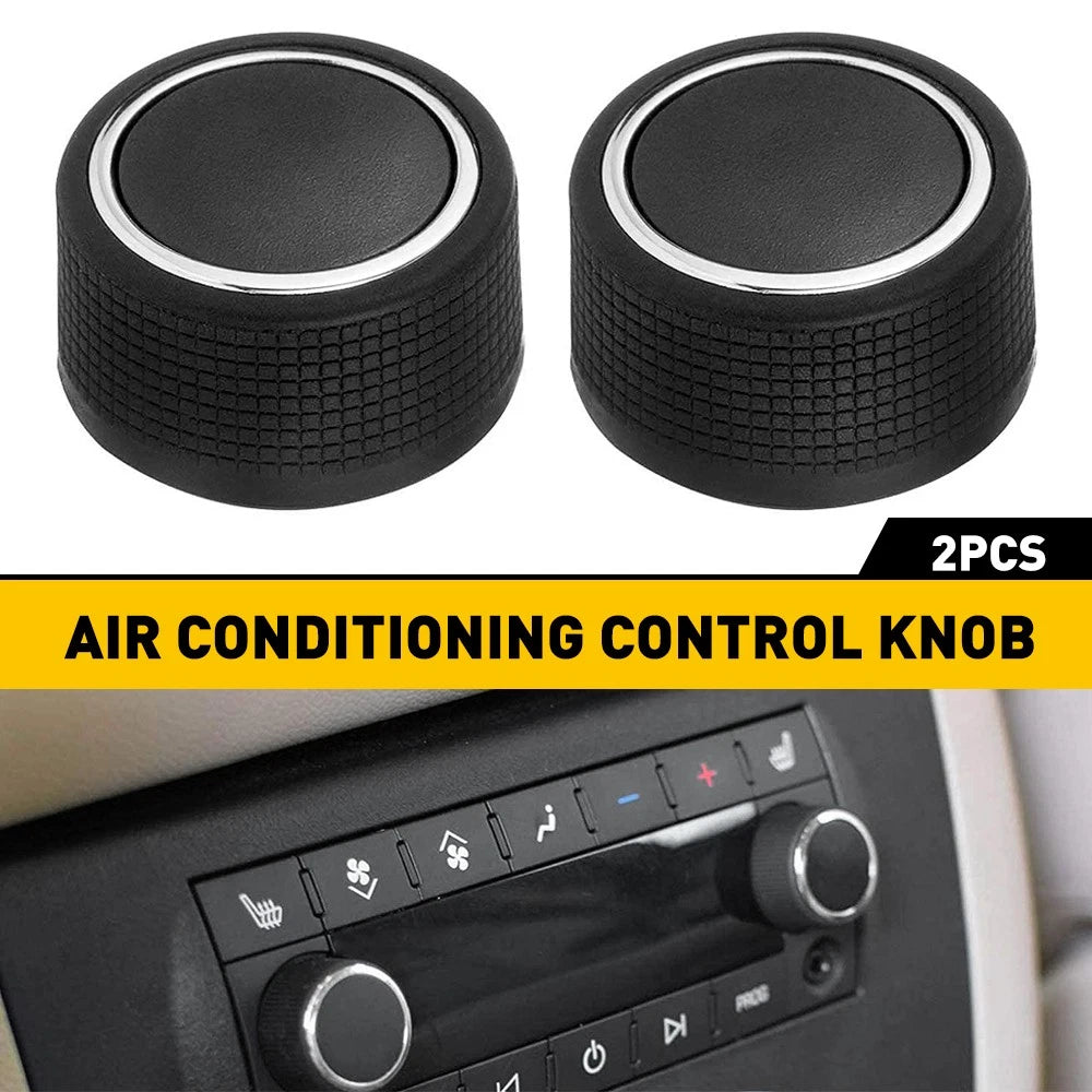 Set of 2 Climate Control A/C Heater Knobs for Chevy Silverado Tahoe Yukon (2007–2011)