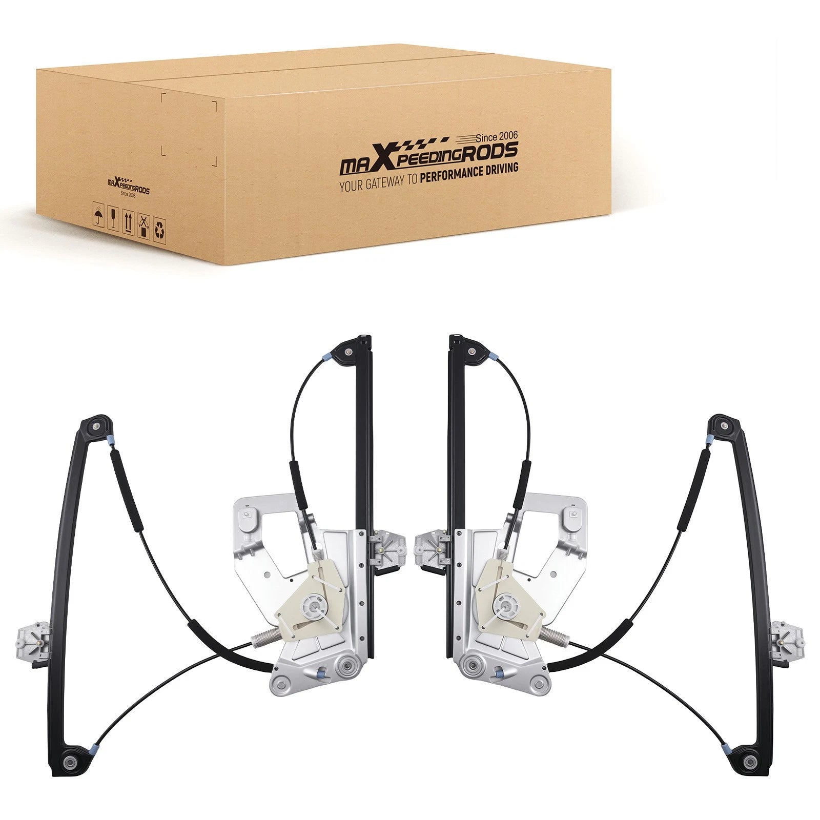 Set of 2 Power Window Regulators for BMW 525i 528i 530i 540i M5 (1997–2003)