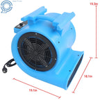 1 HP Air Mover 4000 CFM 3-Speed Carpet Dryer for Cooling and Ventilating