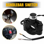 12V Motorcycle Push Button Switch for Universal Handlebar Mount
