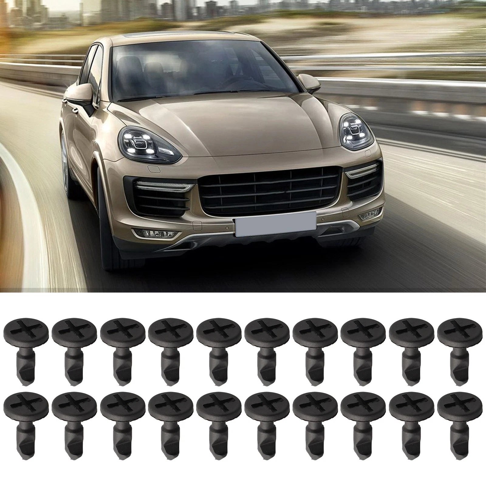 20pcs Engine Compartment Panel Clips for Porsche Cayenne (2003–2010)