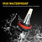 LED Fog Light Bulbs for H11 H8 Vehicles (3000K, 4000LM)