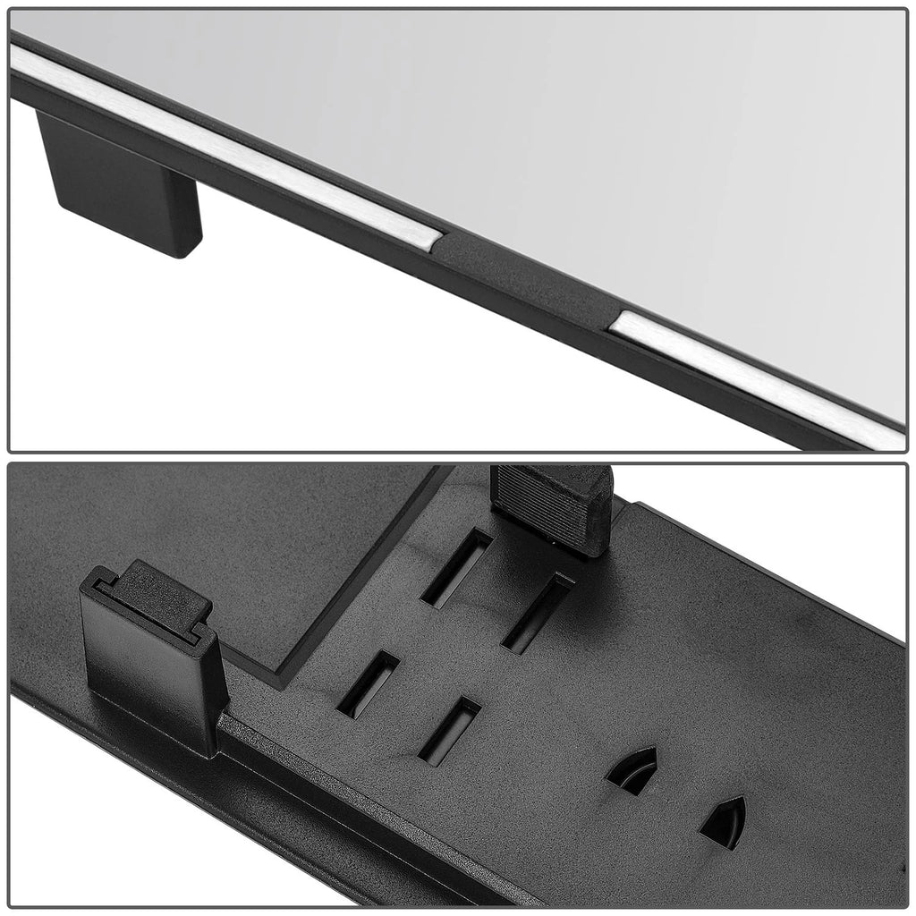 Universal Flat Panoramic Wide Angle Rear View Mirror Glass 11.8" X 3" X 1"