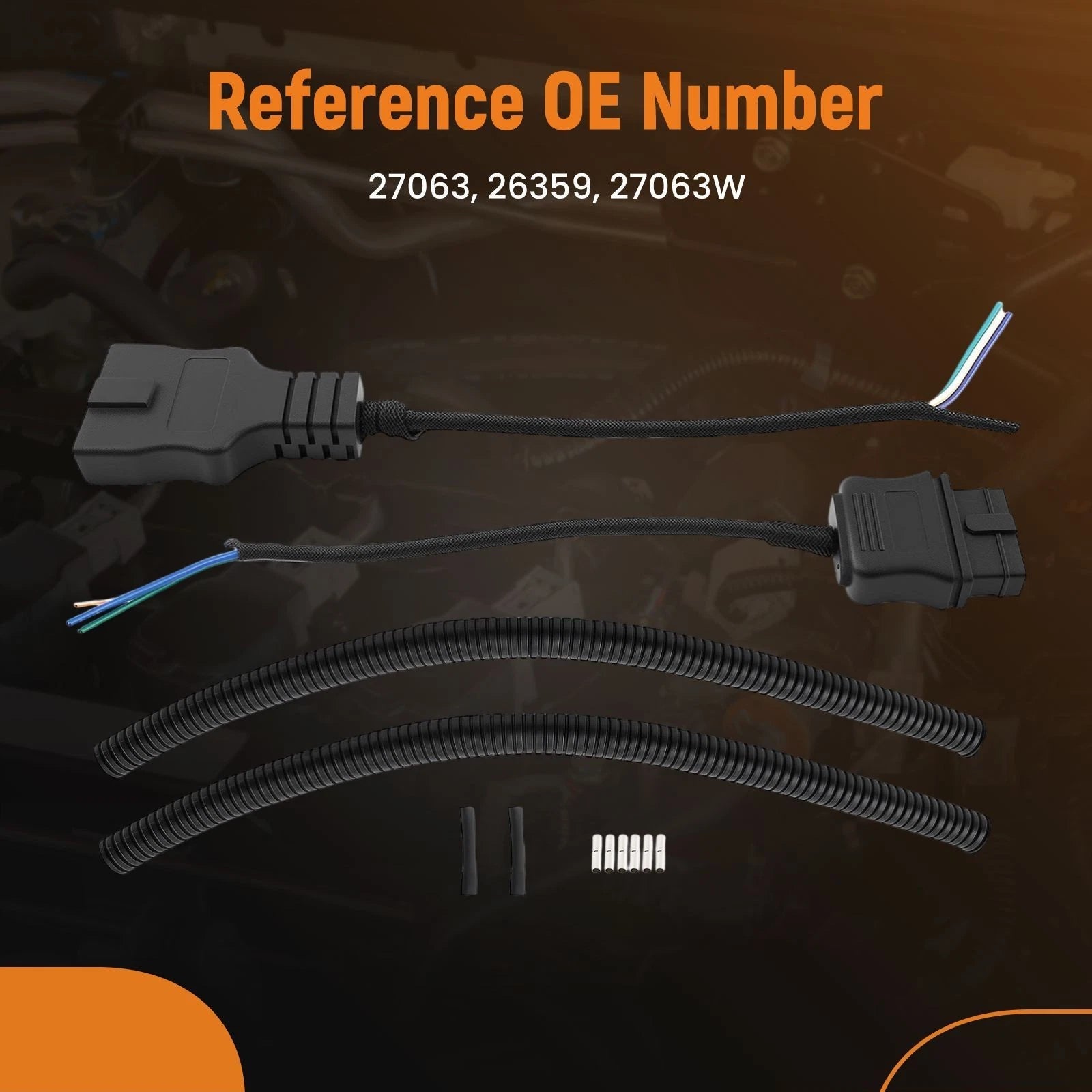 Wire Harness 3 Pin Cable for Fisher Western Snow Plow Truck (27063)
