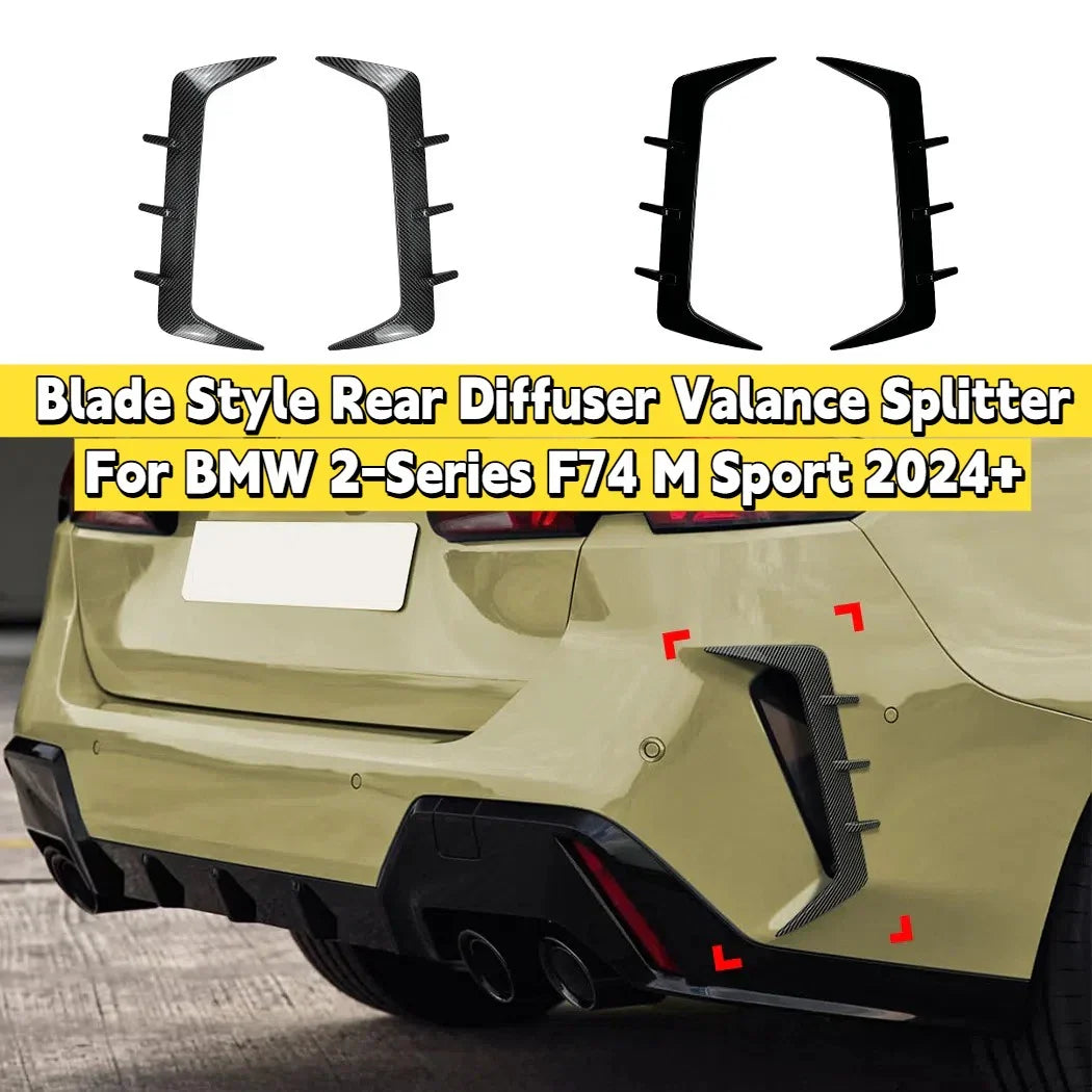 Rear Bumper Diffuser Valance Splitter for BMW 2-Series M Sport (2024–2024)