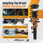 Pair Front Struts w/ Coil Spring Assembly for Ford Flex (2009–2012)