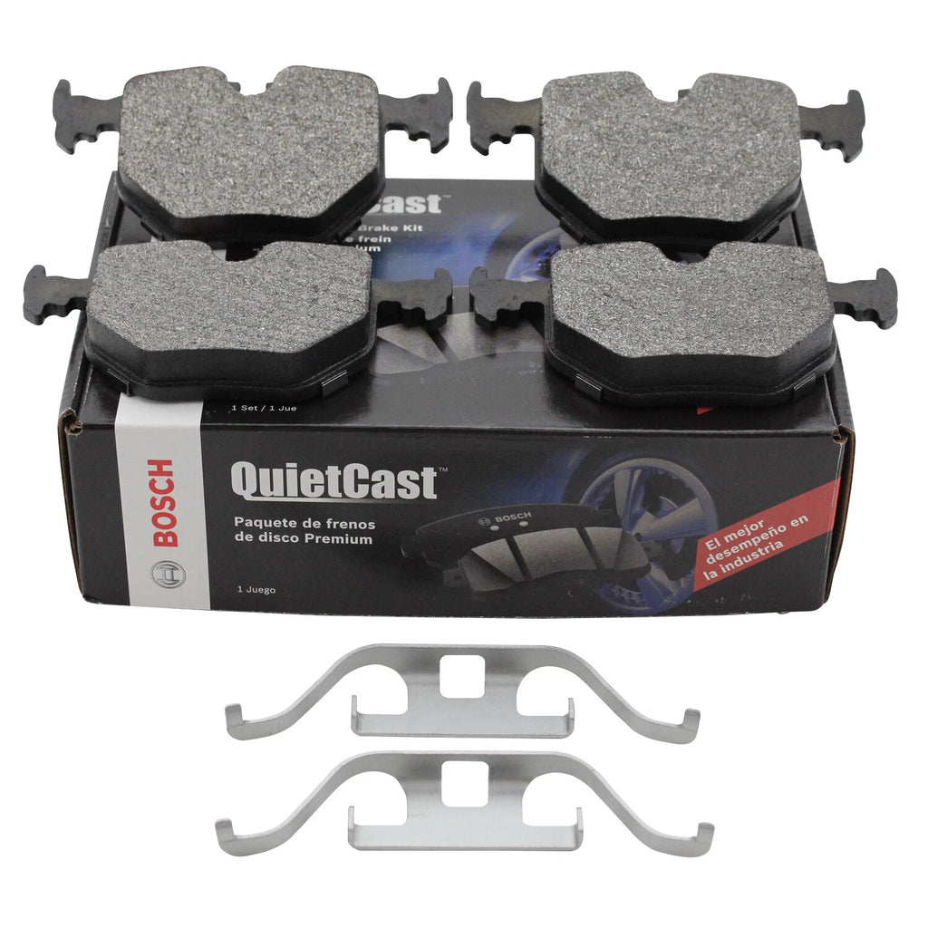 Set of 4 Bosch QuietCast Rear Semi-Metallic Brake Pads for BMW E38 E46 E53 E60 E83 E85