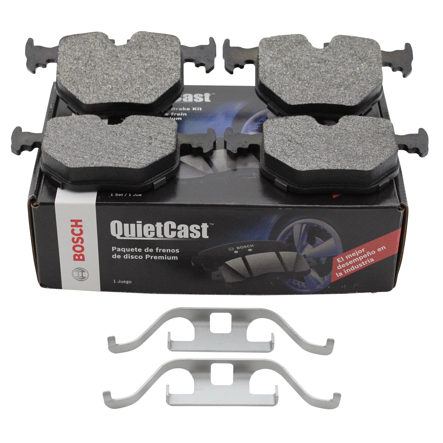 Set of 4 Bosch QuietCast Rear Semi-Metallic Brake Pads for BMW E38 E46 E53 E60 E83 E85