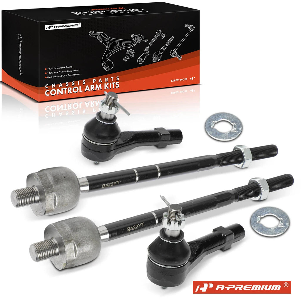 Set of 4 Front Inner & Outer Tie Rod Ends for Ford Explorer Mercury (2002–2003)