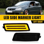 2X Smoke Lens Front Side Marker Lights for VW Golf GTI/Jetta (2006–2009)